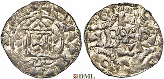 Денарий. Германия, Нижняя Лотарингия, Dirk IV (1039-1049), м.д. Rijnsburg, Ilisch 2000, 11.2