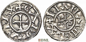 Денарий, Каролинги, Charles le Chauve (840-877)