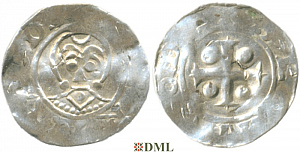 Денарий, Германия, Нижняя Лотарингия, B. Bernold (1046-1054), м.д. Deventer