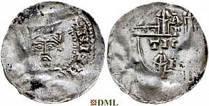 Денарий, Германия, Швабия, Heinrich II (1002-1024), м.д. Strassburg, Dbg. 920