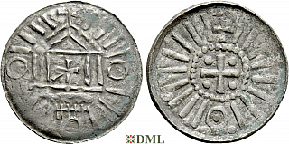 Денарий, Германия, Саксония, Anonymous bishop, Sachesnpfennig, Kilger 2000, KN 1