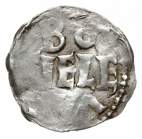 Денарий, Германия, Нижняя Лотарингия, Heinrich II (1002-1024), м.д. Tiel, Ilisch 2000, 3