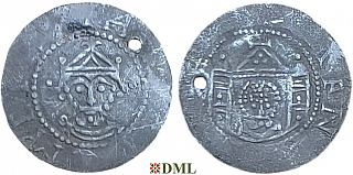 Денарий, Германия, Саксония, Heinrich III (1039-1056), м.д. Arnstadt, Dbg. 2115