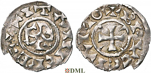 Денарий, Германия, Нижняя Лотарингия, Karl der Einfältige (898-922) м.д. Brugge