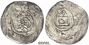 Денарий, Германия, Франкония, Anonymous bishop, м.д. Wurzburg, Dbg. ?