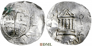 Денарий, Германия, Нижняя Лотарингия, Konrad II (1027-1039), Pilgrim (1027-1036), м.д. Koln, Dbg. 381