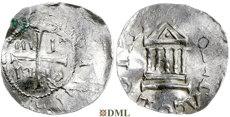 Денарий, Германия, Нижняя Лотарингия, Konrad II (1027-1039), Pilgrim (1027-1036), м.д. Koln, Dbg. 381