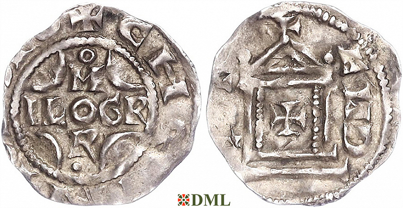 Денарий, Германия, Верхняя Лотарингия, Konrad II (1027-1039), Pilgrim (1027-1036), м.д. Andernach, Dbg. 451