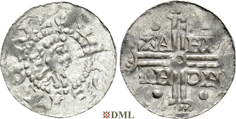 Денарий, Германия, Нижняя Лотарингия, Hermann (1020-1051), м.д. Emden, Dbg. 772
