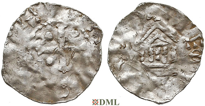 Денарий, Германия, Верхняя Лотарингия, Dietrich II (1006-1047), м.д. Metz, Dbg. 19
