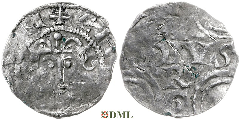 Денарий, Германия, Нижняя Лотарингия, Konrad II (1024-1039), м.д. Duisburg, Dbg. 311