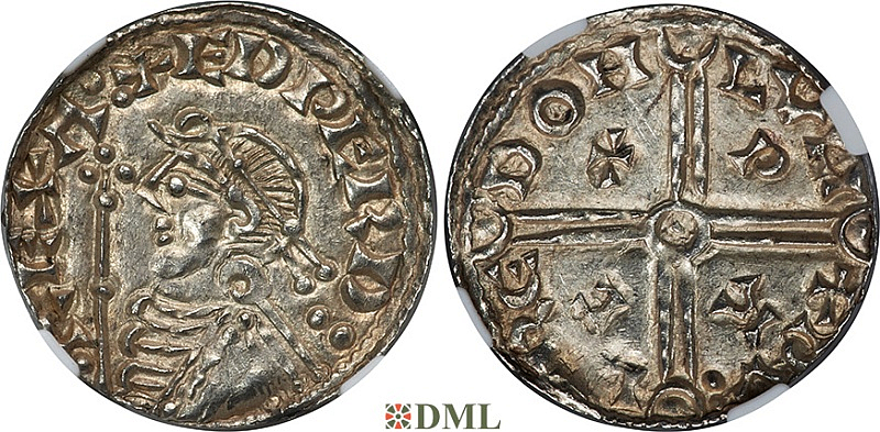 Денарий Англия, Edward III (1042-1066), м.д. London, монетарий Wulfred, North 