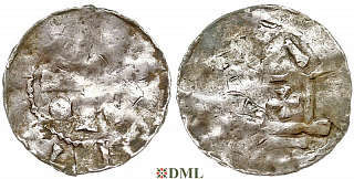 Денарий, Германия, Франкония, Otto III (983-1002), м.д. Mainz