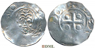 Денарий, Германия, Нижняя Лотарингия, Bernold (1046-1054), м.д. Deventer, Ilisch 2000, 1.13-1.15