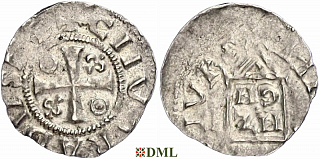 Денарий, Германия, Нижняя Лотарингия, Konrad II (1027-1039), Hermann II (1036-1056), м.д. Koln, Dbg. 385