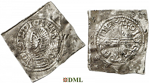 Денарий, Швеция, Olaf Skötkonung (995-1021), м.д. Sigtuna, Malmer 4.257:4.623