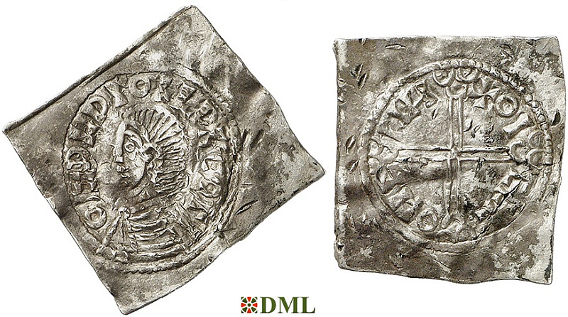Денарий, Швеция, Olaf Skötkonung (995-1021), м.д. Sigtuna, Malmer 4.257:4.623
