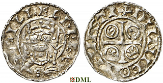 Денарий, Англия, William I (1066-1087), м.д. Hastings, монетарий Dunninc, North 848