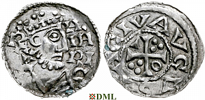 Денарий, Германия, Швабия, Heinrich II (1002-1024), м.д. Augsburg, Hahn 1976, 145.