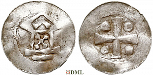 Денарий, Германия, Саксония, Нижняя Саксония , Otto III (983-1002), type OAP 