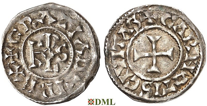 Денье, Каролинги, Charles le Chauve (840-877), м.д. Chartres, Depeyrot 278