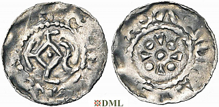 Денарий, Германия, Нижняя Лотарингия, Anonymous bishop, м.д. Luttich
