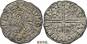 Денарий, Англия, Cnut  (1016-1035), м.д. Wareham, монетарий Oda, North 781