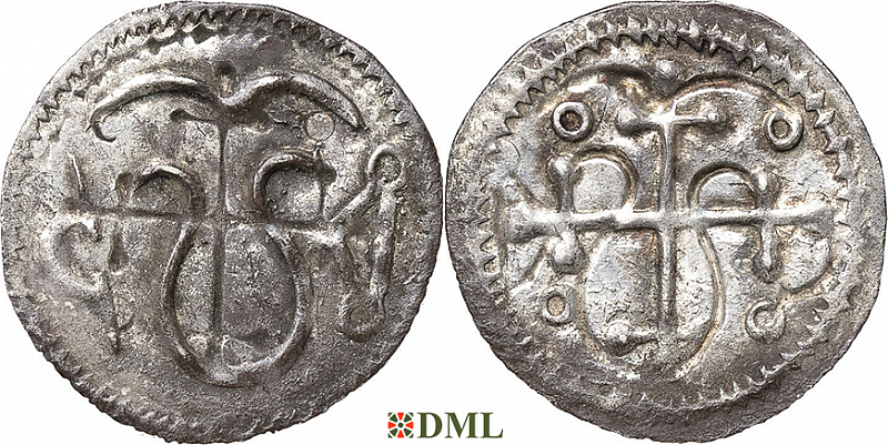 Денарий, Дания, Harald I (936-987), м.д. Hedeby, Hbg. 2
