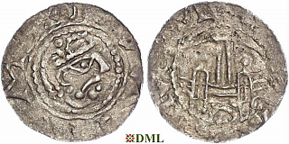 Денарий, Германия, Саксония, Anonymous bishop, м.д. Magdeburg, Dbg. 648