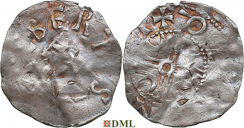 Денарий, Германия, Нижняя Лотарингия, Albert II (1031-1063), м.д. Dinant, Ilisch 2014, 30.7