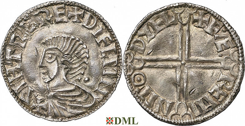 Денарий, Ирландия, Sihtric III (995-1036), м.д. Dublin, монетарий Faeremin