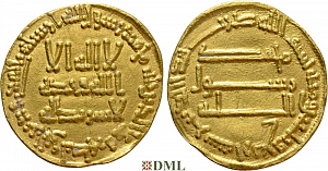 Динар, Аббасиды, халиф al-Mansur (754-775), м.д. Damascus, 144 г.х.