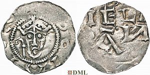 Денарий, Германия, Нижняя Лотарингия, Hendrik III (1039-1056), м.д. Zaltbommel, Ilisch 2000, 4.17.2
