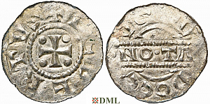 Денарий, Германия, Нижняя Лотарингия, Gg. Egbert I (1038-1050) м.д. Dokkum, Ilisch 2000, 21.17