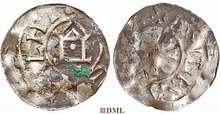 Денарий, Германия, Саксония, Нижняя Саксония, Otto III (983-1002), type OAP