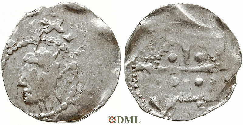 Денарий, Германия, Нижняя Лотарингия, Konrad II (1024-1039), м.д. Tiel, Ilisch 2000, 3.10