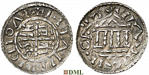 Денарий, Германия, Бавария, Heinrich III (1027-1039) и Konrad II (1024-1039), м.д. Regensburg, Hahn 1976, 35
