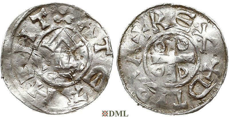 Денарий, Германия, Саксония, Нижняя Саксония, Otto III (983-1002), type OAP