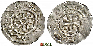Денарий, Германия, Нижняя Лотарингия, Anonymous bishop, м.д. Flandern, Ilisch 2014, 1.3