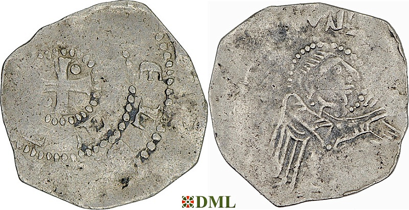 Денарий, Германия, Верхняя Лотарингия, Adalbero III of Luxembourg (1047-1072), м.д. Metz, Dbg. 38