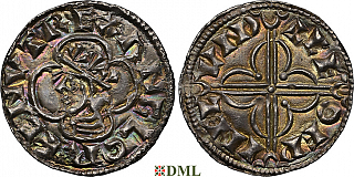 Денарий, Англия, Cnut  (1016-1035), м.д. London, монетарий Leofwine, North 781