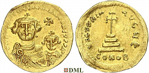 Солид, Византия, Heraclius (610-641) и Heraclius Constantine (613–641), м.д. Constantinople