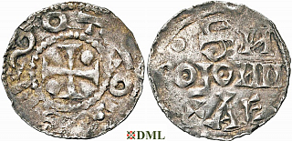 Денарий, Германия, Нижняя Лотарингия, Anonymous bishop, м.д. регион Meuse