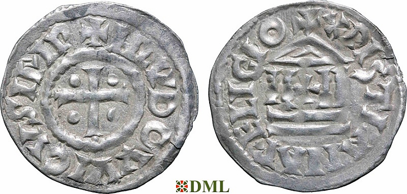 Денье, Каролинги, Louis le Pieux (814-840), Unknown mints, Depeyrot 1179