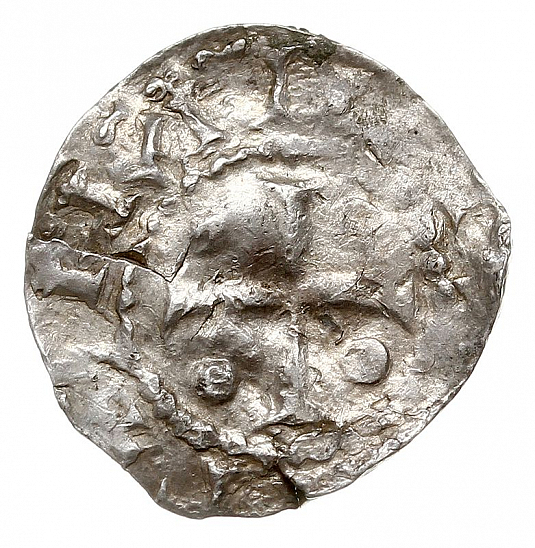 Денарий, Германия, Саксония, Heinrich II (1002-1024), м.д. Dortmund, Dbg. 749