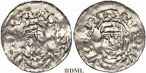 Денарий, Германия, Швабия, Heinrich III (1046-1056), м.д. Strassburg, Dbg. 709