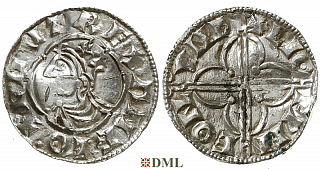 Денарий, Англия, Cnut (1016-1035), м.д. London, монетарий Leofwine, North 781