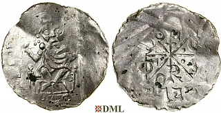 Денарий, Германия, Нижняя Лотарингия, Heinrich III (1046-1056), м.д. Celles, Ilisch 2014, 28.3