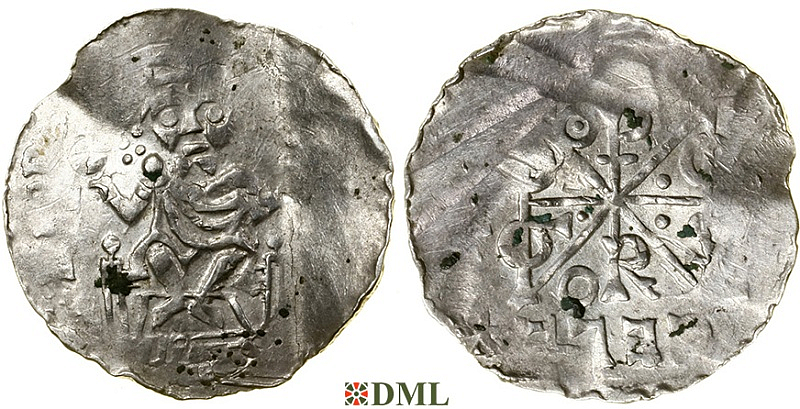 Денарий, Германия, Нижняя Лотарингия, Heinrich III (1046-1056), м.д. Celles, Ilisch 2014, 28.3