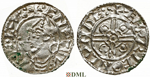 Денарий, Англия, Cnut (1016-1035), м.д. London, монетарий Ælfric, North 787